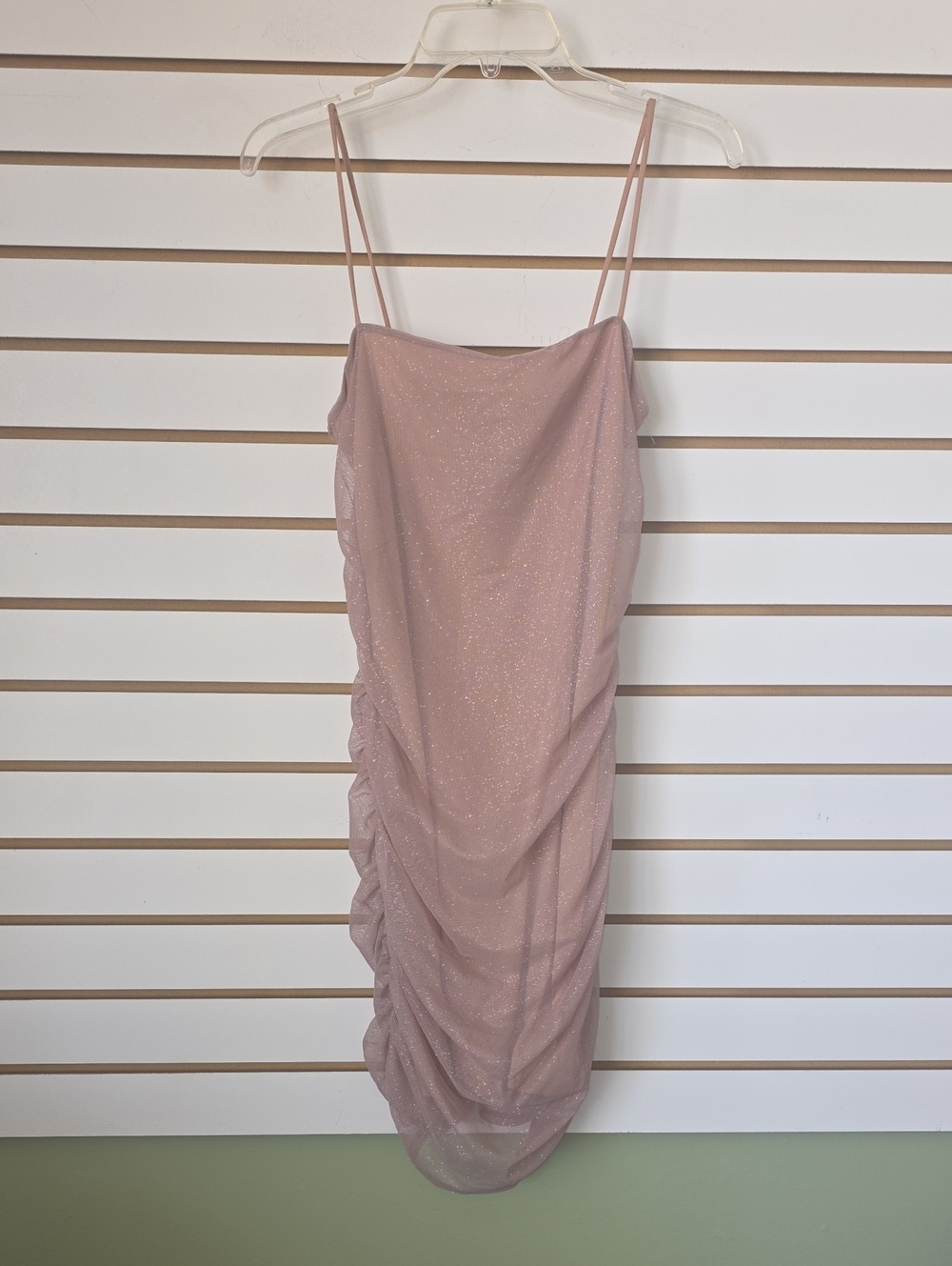 Windsor Sparkle Ruched Slip Dress